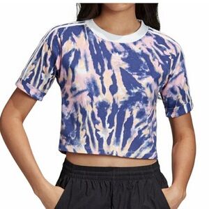NWT Adidas Crop Tie Dye T-shirt